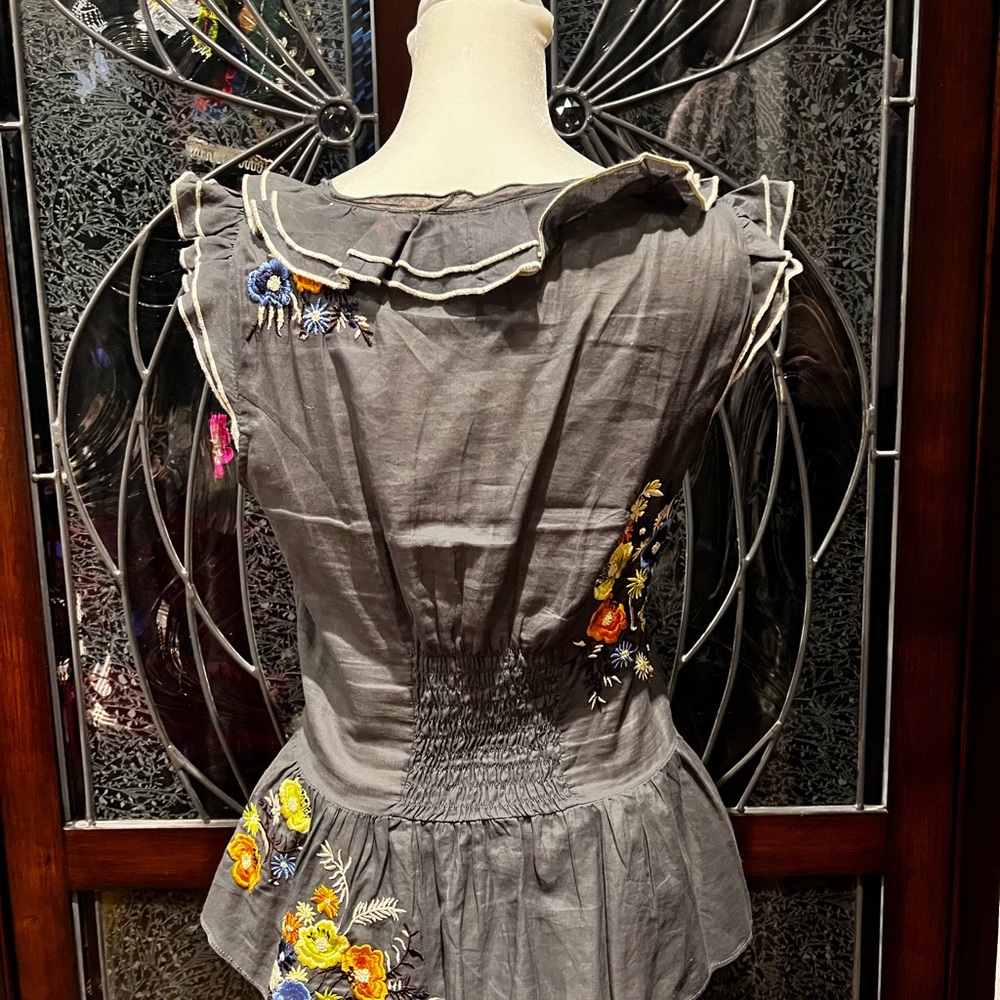 Anthropologie Blithe Embroidered Blouse - image 3